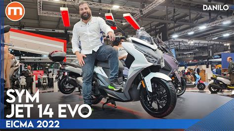 Sym Jet 14 Evo Look SPORTIVO E Pedana PIATTA Per Uno Scooter Davvero