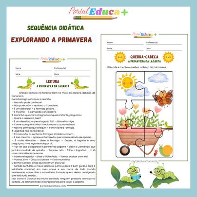Sequência Didática Explorando a Primavera - 1º ano - Portal Educa Mais