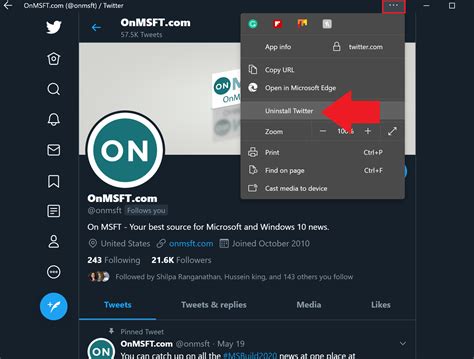 How To Install A Pwa On Windows 10 Using Microsoft Edge Onmsft Hot Sex Picture