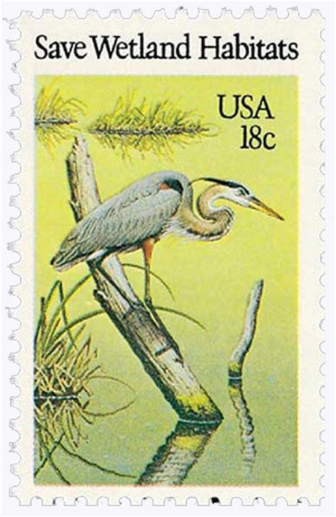 1921 - 1981 18c Preservation of Wildlife Habitat: Save Wetland Habitats