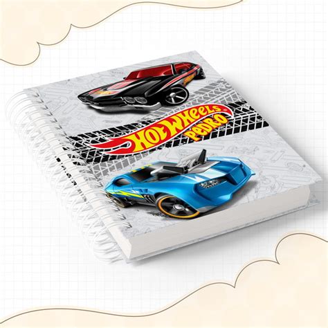 Caderno A5 Escolar Hot Wheels no Elo7 Lêeh Arteliê 183925B