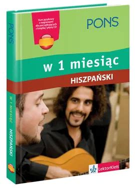 PONS Hiszpański w 1 miesiąc kurs NE płyta CD Książka Księgarnia