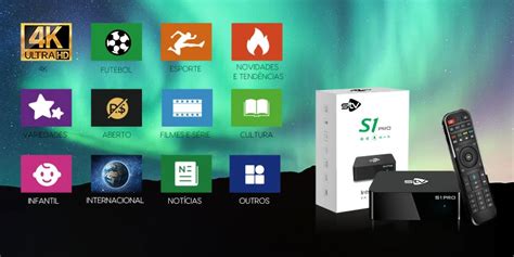 STV S1 PRO TV Box Brasil P2P Receptor IPTV Vitalicio Wifi 6K Tem