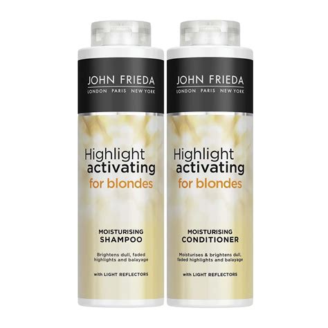 John Frieda Sheer Blonde Highlight Activating Moisturising Shampoo And Moisturising Conditioner