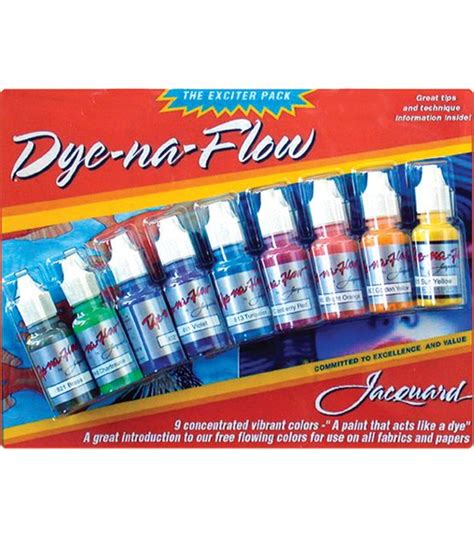 Dye Na Flow Exciter Pack Colors Joann Best Fabric Paint Fabric