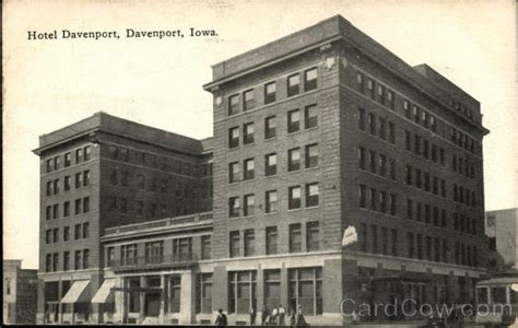 Hotel Davenport Iowa Postcard