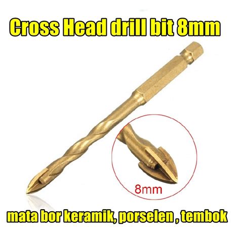 Jual Cross Head Spear Mm Mata Bor Tombak Cross Kaca Keramik Granit