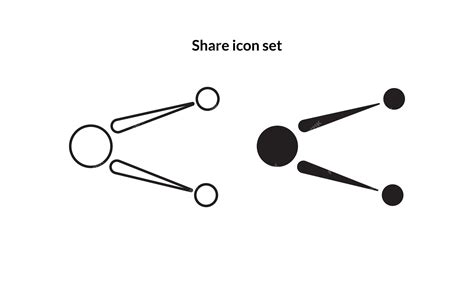 Premium Vector Share Icon Set Isolated On White Background