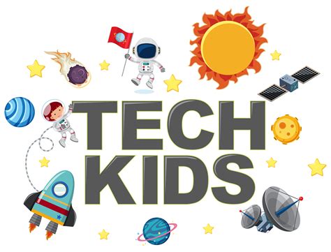 Tech kids icon with element 693626 Vector Art at Vecteezy