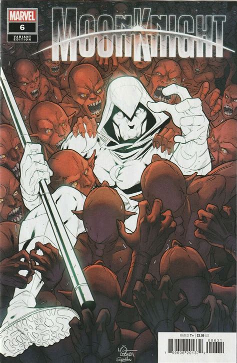 Moon Knight 6 Lubera 1 25 Variant Cover NM Marvel D5 Comic Books