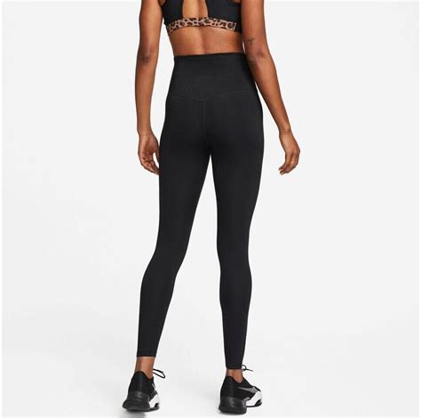 Nike Women Tight Dri FIT One High Rise Leggings DM7278 Black White Au