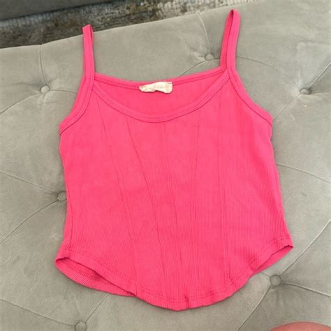 Altard State Tops Altard State Pink Corset Crop Top Poshmark