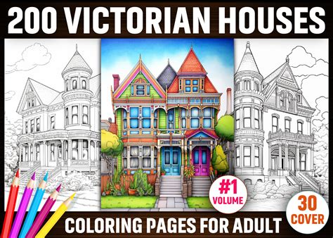 Victorian Houses Dover History Coloring Book 9