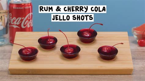 Rum Cherry Cola Jello Shots Tipsy Bartender