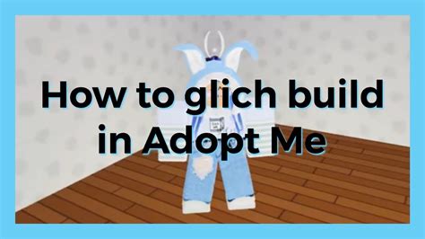 How To Glitch Build In Adopt Me Youtube