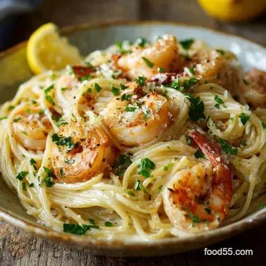 Shrimp Scampi Pasta With Lemon Cream Silky 35 Minute Food55