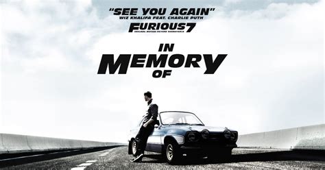 See You Again In Memory Of Paul Walker Furious 7 İ Video