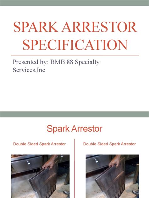 SPARK ARRESTOR Specs | PDF