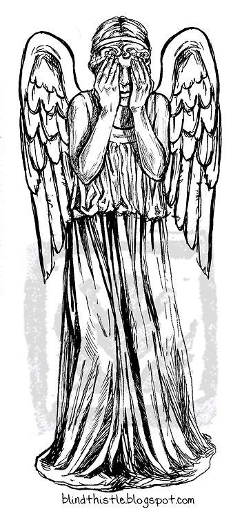 Doctor Who Weeping Angels Drawings