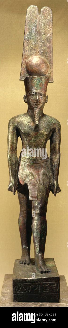 Fine Arts Ancient World Egypt Sculpture God Amun Re Statuette