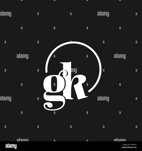 Gk Logo Initials Monogram With Circular Lines Minimalist And Clean Logo Design Simple But