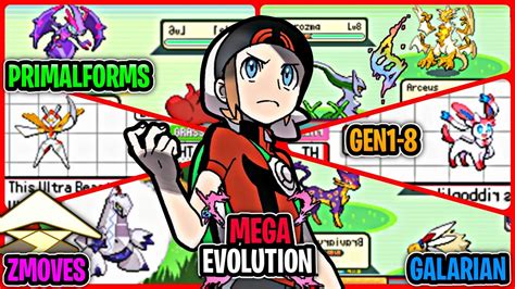 Mega And Z Moves New Pokemon Gba Rom Hack With Gen 1 8galarian Forms