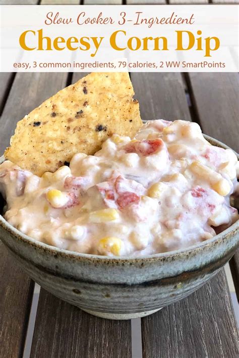 3 Ingredient Crock Pot Corn Dip Simple Nourished Living