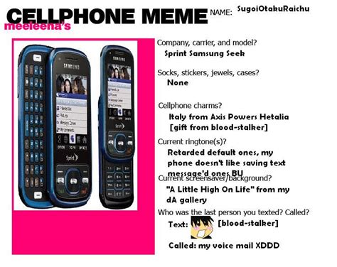 cellphone meme  sugoiotakuraichu  deviantart