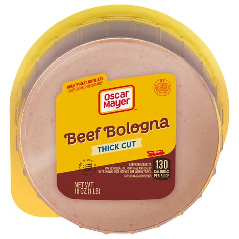 Thick Cut Beef Bologna Sliced Lunch Meat | Oscar Mayer