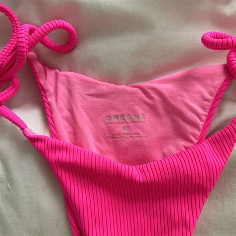Oneone Swimwear Hot Pink Bikini Soo Cute And Depop