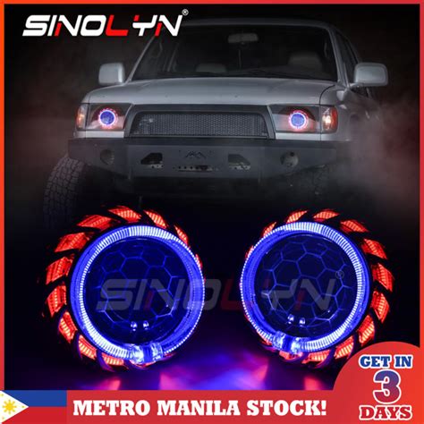 Sinolyn Led Angel Eyes Bi Xenon Projector Lens For H H Headlight