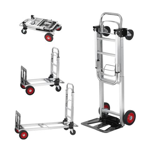 Vevor Aluminum Hand Truck 2 In 1 400 Lbs Load Capacity Heavy Duty