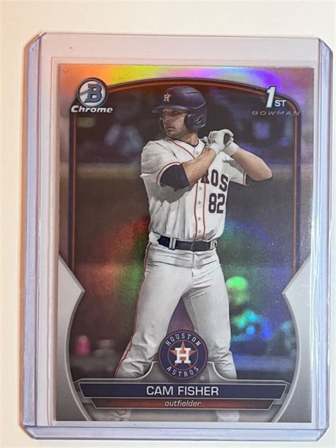 2023 Bowman Draft BDC 35 Cam Fisher 1st Bowman Refractor Houston