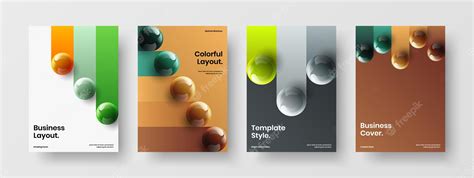 premium vector multicolored placard vector design template composition