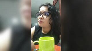 True Vega Cam Recording Brunette With Glasses Is Having Cam Porn Chat And