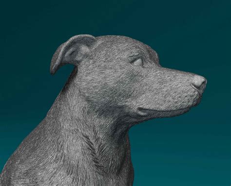 STL file Huntaway dog 🐕 (OBJ)・Model to download and 3D print・Cults
