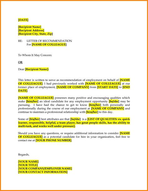 Impressive Reference Letter For A Colleague Sample Cv Hobbies And Interests