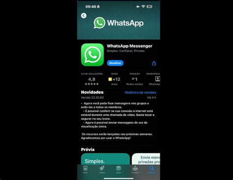 Função de fixar mensagens chega a todos os usuários do WhatsApp