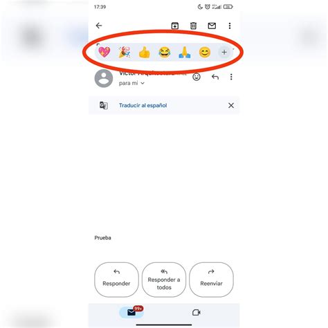 How to react to Gmail emails