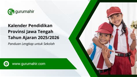 kalender pendidikan provinsi jawa tengah  ajaran