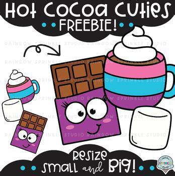 FREEBIE 1 Hot Cocoa Cuties Clipart TPT