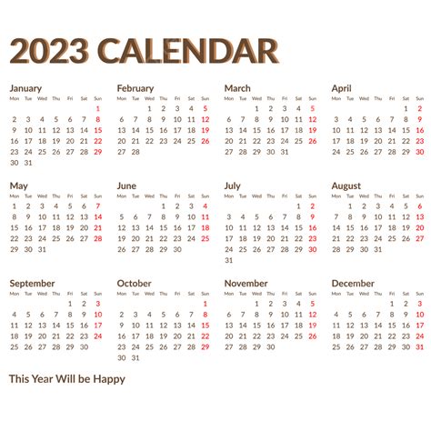 Gambar Kalender Berang Berang Coklat 2023 Kalender Gaya Minimalis Sederhana Kalender 2023