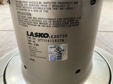 Lot Lasko E20739 Tower Floor Fan