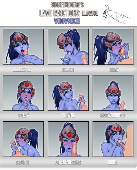 Lewd Reactions Widowmaker Blowjob By SlamFandango Hentai Foundry