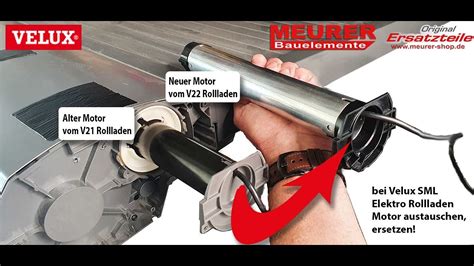 Velux SML Defekten Elektro Rollladen Motor Austauschen Ersetzen YouTube