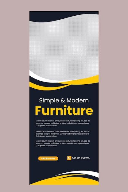 Modelo De Portada De Facebook Y Banner Web De Muebles Modernos Vector