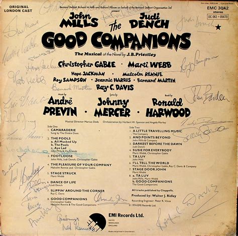 Good Companions: Autographed : - original soundtrack buy it online at