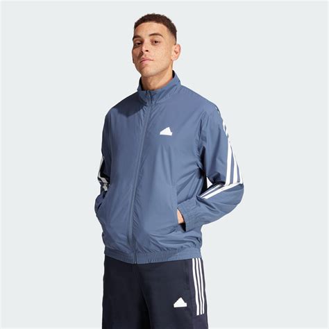 Adidas Future Icons Stripes Woven Track Jacket Blue Adidas Uae