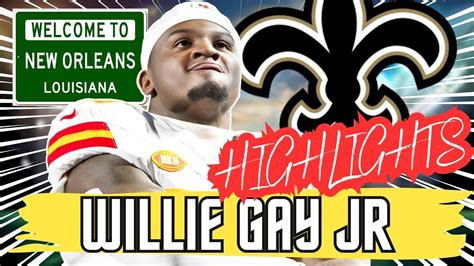 LB Willie Gay Jr Welcome To New Orleans Highlights YouTube