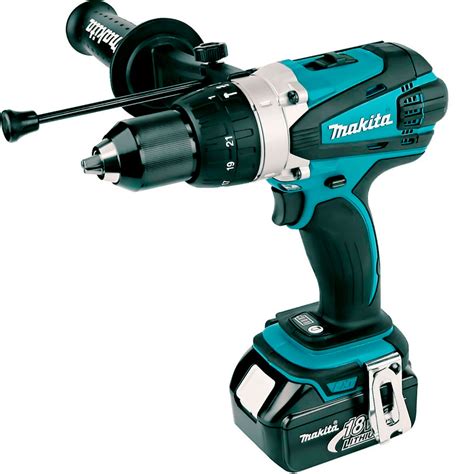 Parafusadeira Furadeira Makita 18v - Parafusadeira e Furadeira de Impacto 18V DHP458RFE Makita